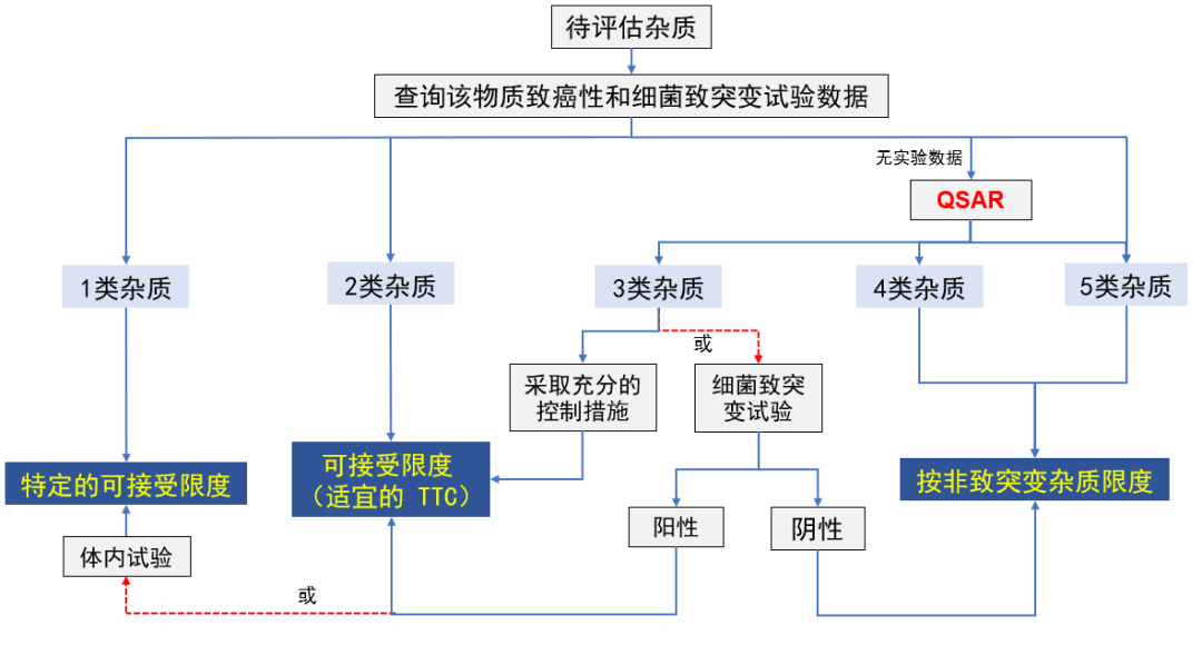 图5 杂质致突变性分类评估流程